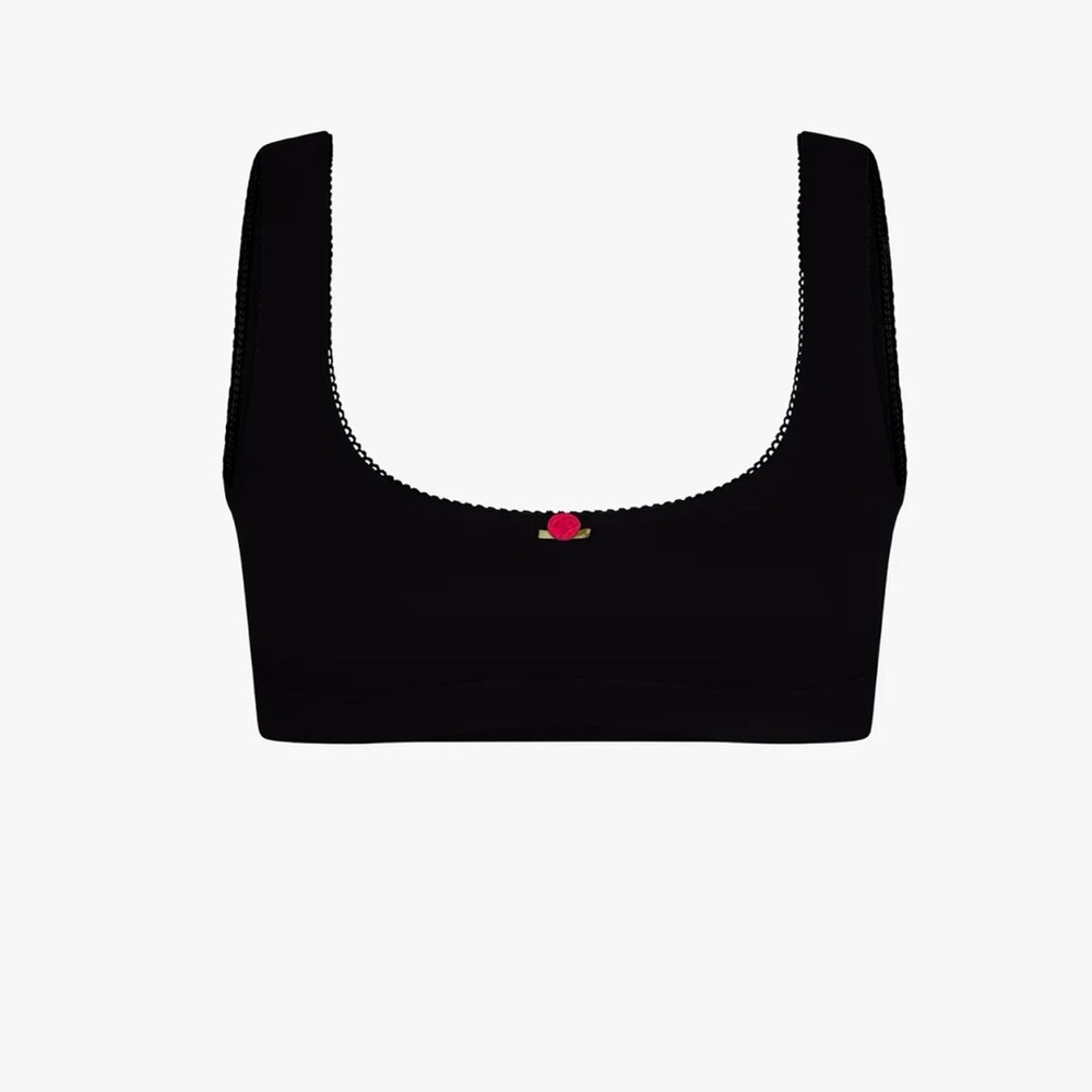 NWT RAT BOI SUPPORT COTTON BRA IN ONYX SIZE MEDIUM